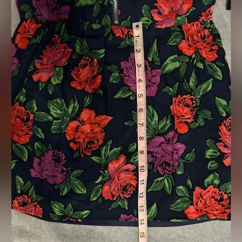 Zara Trafaluc Collection Floral Zip Front Dress - Size M - Picture 6 of 6